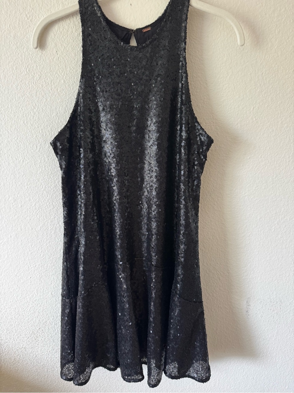 Free People Black Sequin Mini Dress